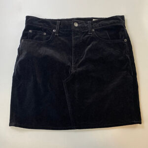 Rag & Bone Black Velvet Mini Skirt 28 Made USA Old Money Pastel Goth Academia